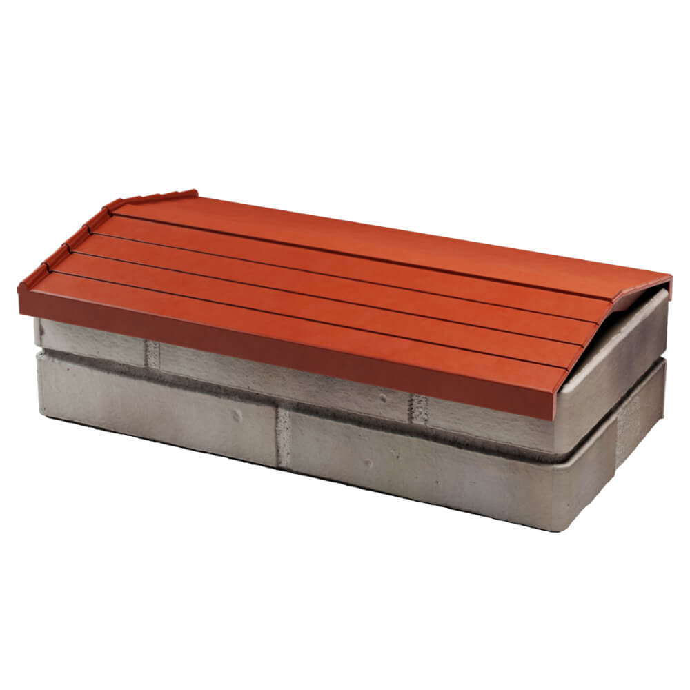 Парапет Zking Бона ХайТек Красный с посадкой на 1 кирпич (200/225/255мм) в Первоуральске фото