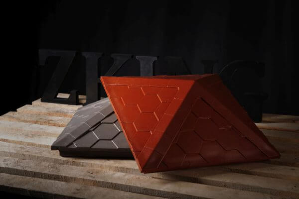 Колпак Zking Эверест Красный на столб 1.5х1.5 кирпича (390х390мм) в Первоуральске фото