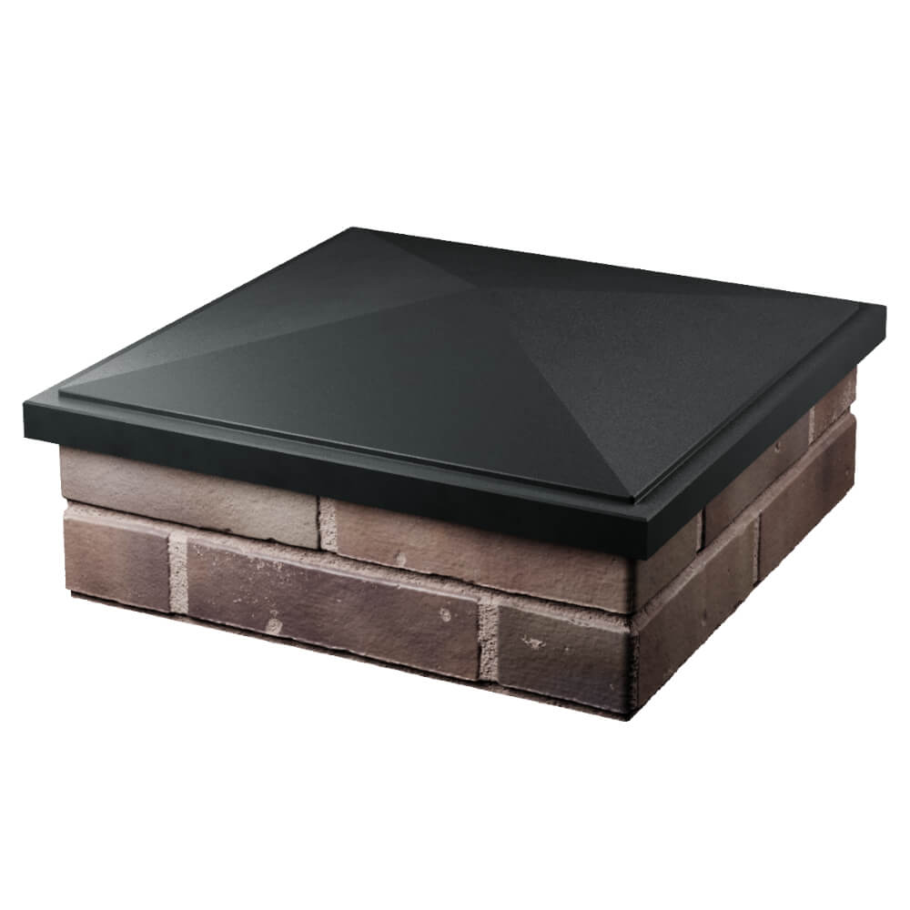 Колпак Zking БонаМоно Черный на столб 2х2 кирпича (515х515, 530х530мм) в Первоуральске фото