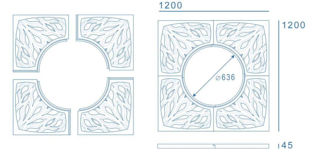 Приствольная решетка для дерева ZKING CRUST 1.2х1.2м Черная в Первоуральске фото