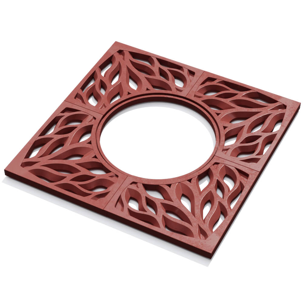 Приствольная решетка для дерева ZKING CRUST 1.2х1.2м Красная в Первоуральске фото