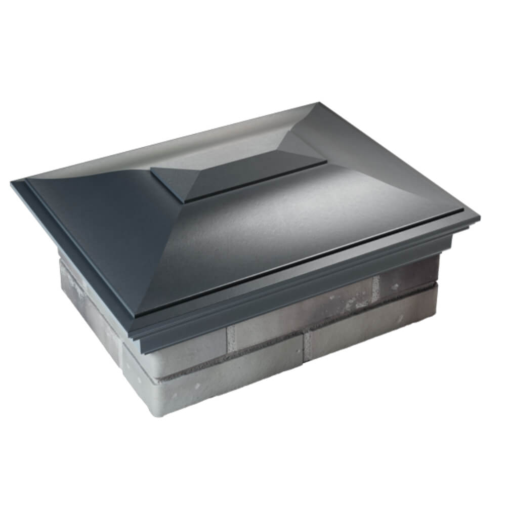 Колпак Zking Монблан Серый на столб 2х1.5 кирпича (515х385мм) Первоуральск фото