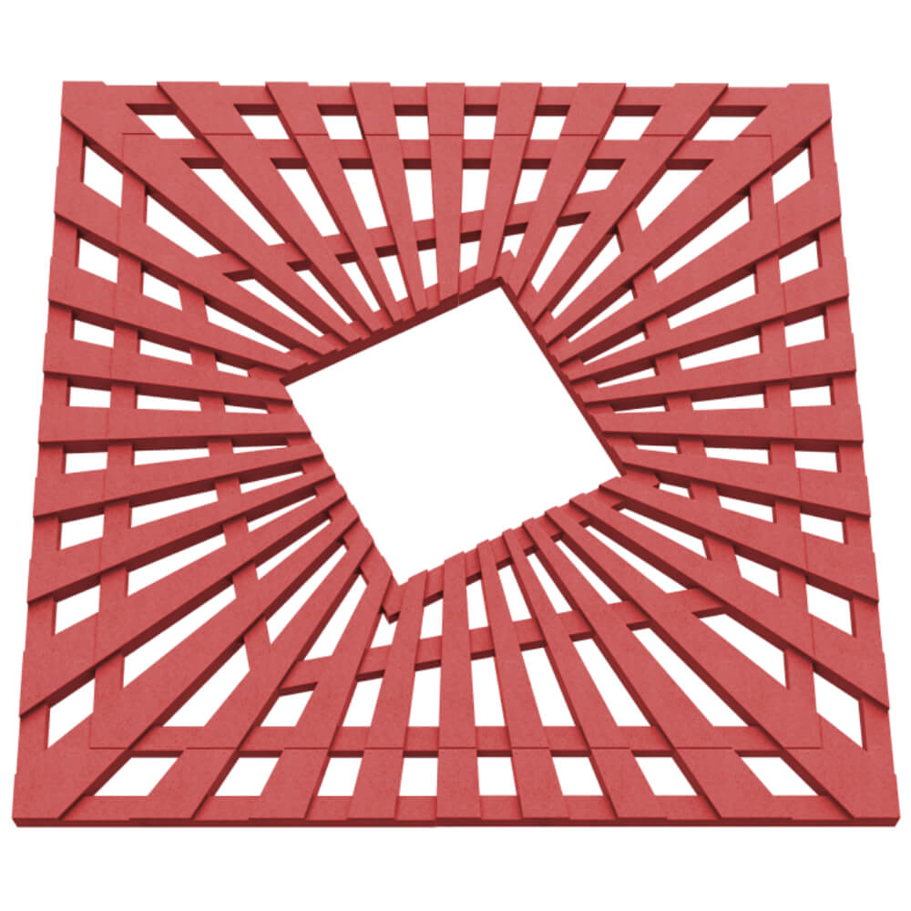 Приствольная решетка для дерева ZKING ATMOSPHERE 1.2х1.2м Красная в Первоуральске фото