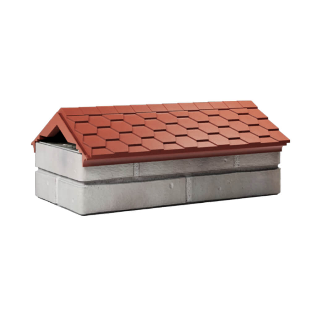 Парапет Zking Эверест Красный с посадкой на 1 кирпич (200/225/255мм) Первоуральск фото