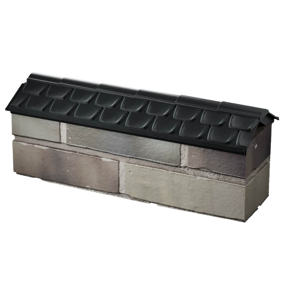 Парапет Zking Эльбрус Черный с посадкой на 0.5 кирпича (130мм) в Первоуральске фото