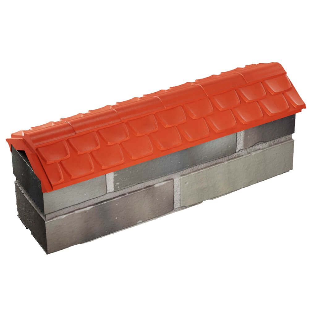 Парапет Zking Эльбрус Красный с посадкой на 0.5 кирпича (130мм) в Первоуральске фото