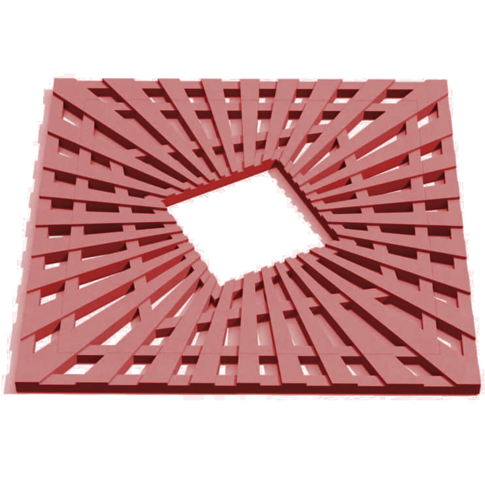 Приствольная решетка для дерева ZKING ATMOSPHERE 1.2х1.2м Красная Первоуральск фото