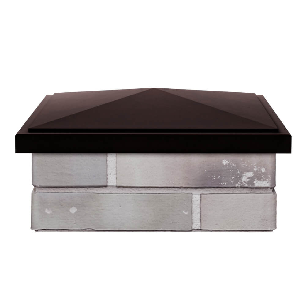 Колпак Zking БонаМоно Коричневый на столб 1.5х1.5 кирпича (385х385, 400х400мм) Первоуральск фото