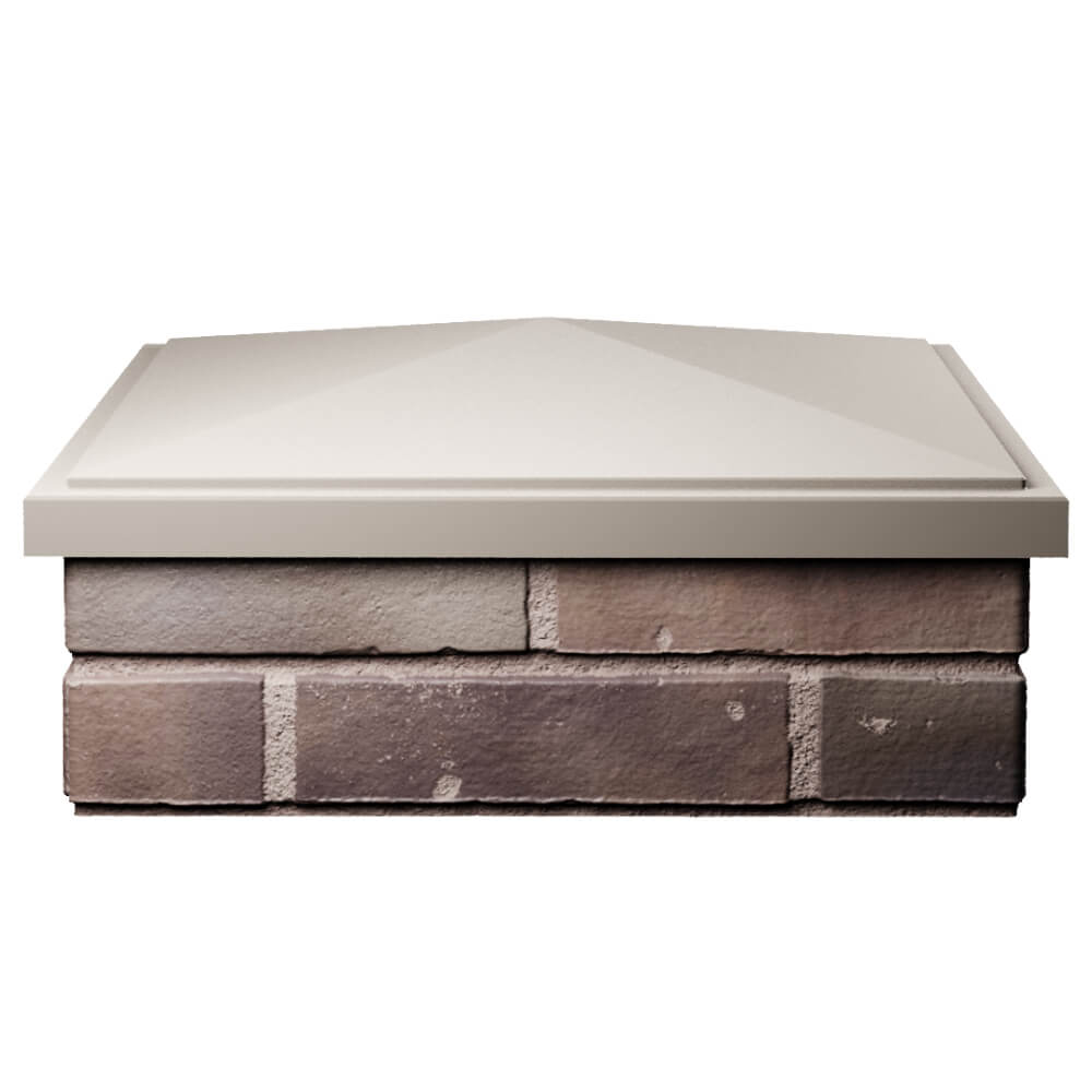 Колпак Zking БонаМоно Бежевый на столб 2х2 кирпича (515х515, 530х530мм) Первоуральск фото