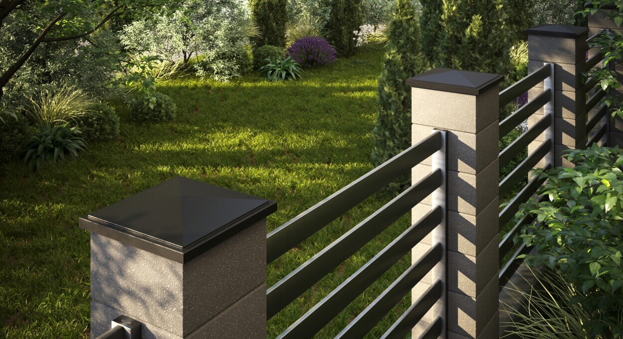 Колпак Zking БонаМоно Коричневый на столб 1.5х1.5 кирпича (385х385, 400х400мм) в Первоуральске фото