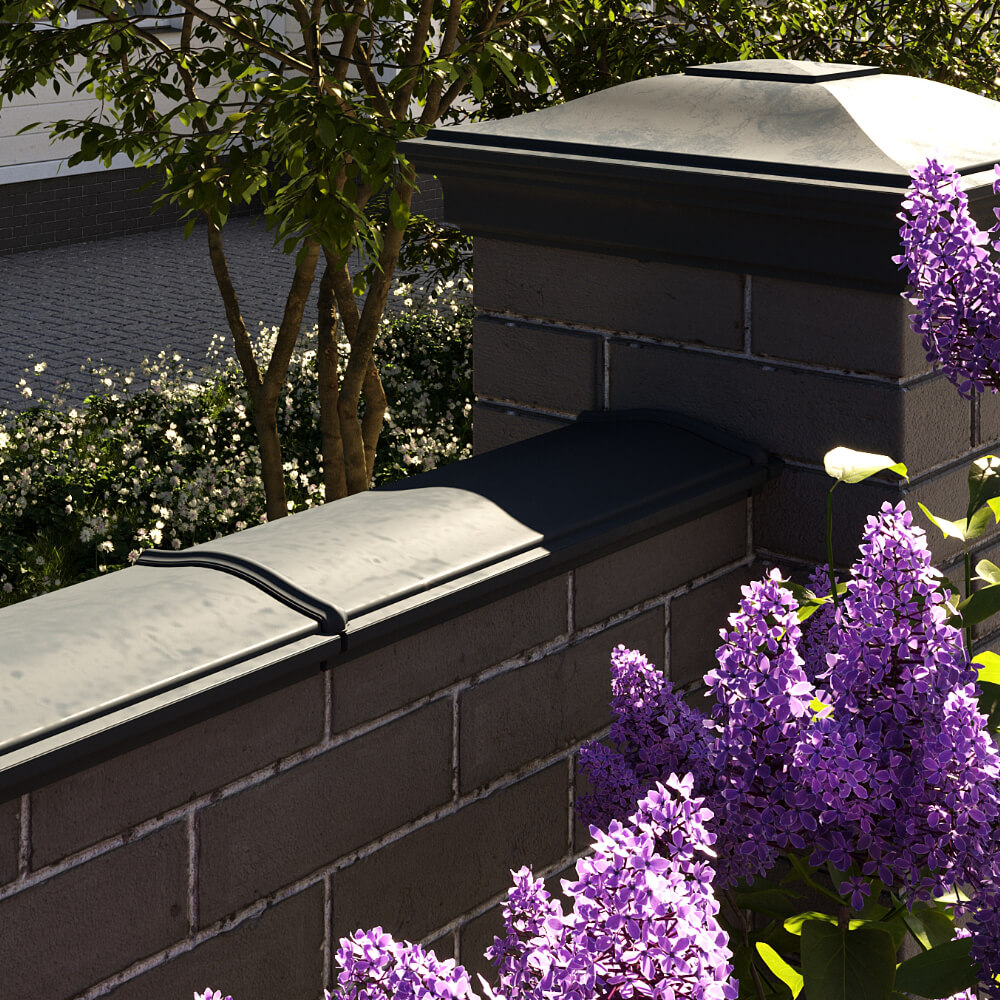 Парапет Zking Монблан Черный посадка на 0.5 кирпича (130мм) в Первоуральске фото