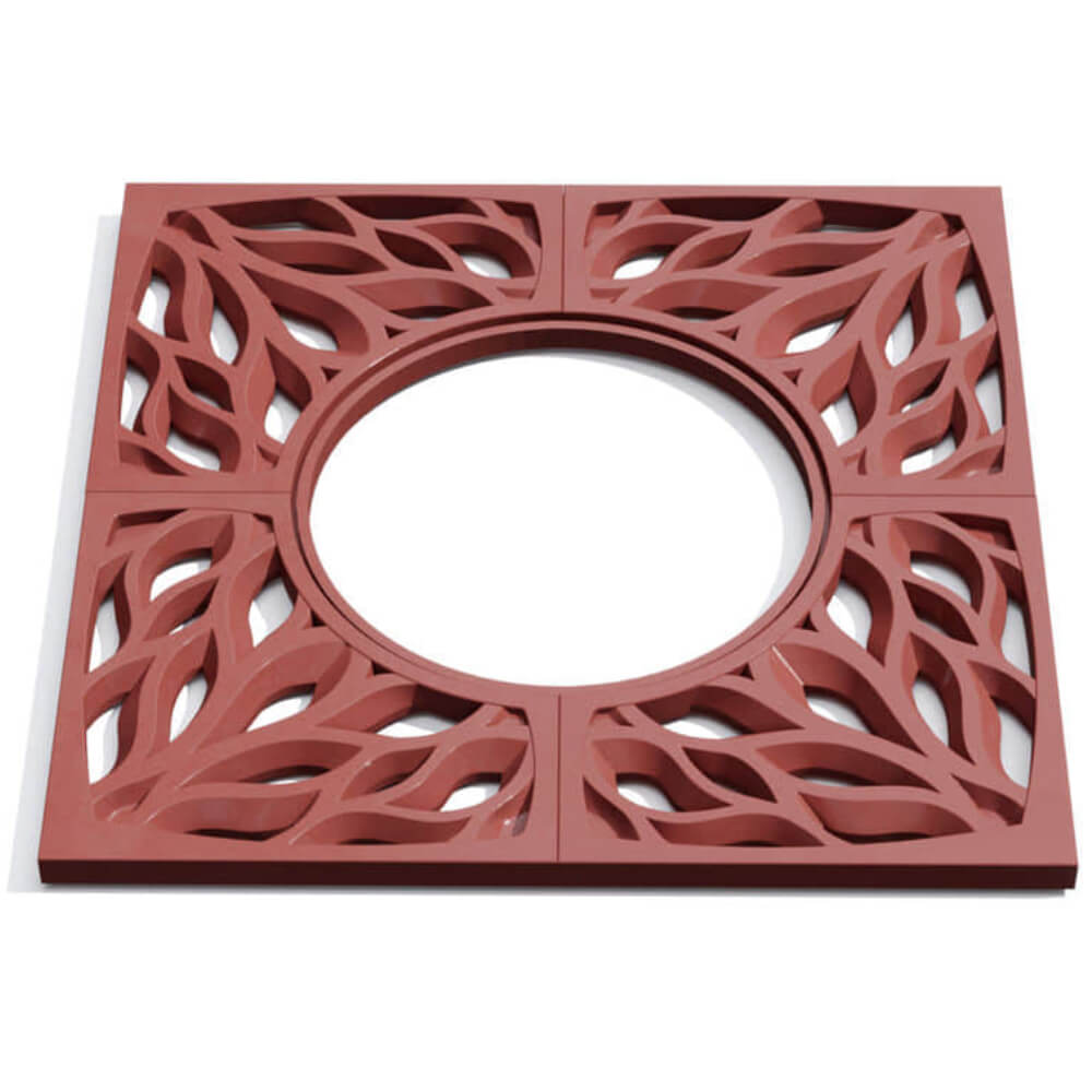 Приствольная решетка для дерева ZKING CRUST 1.2х1.2м Красная Первоуральск фото