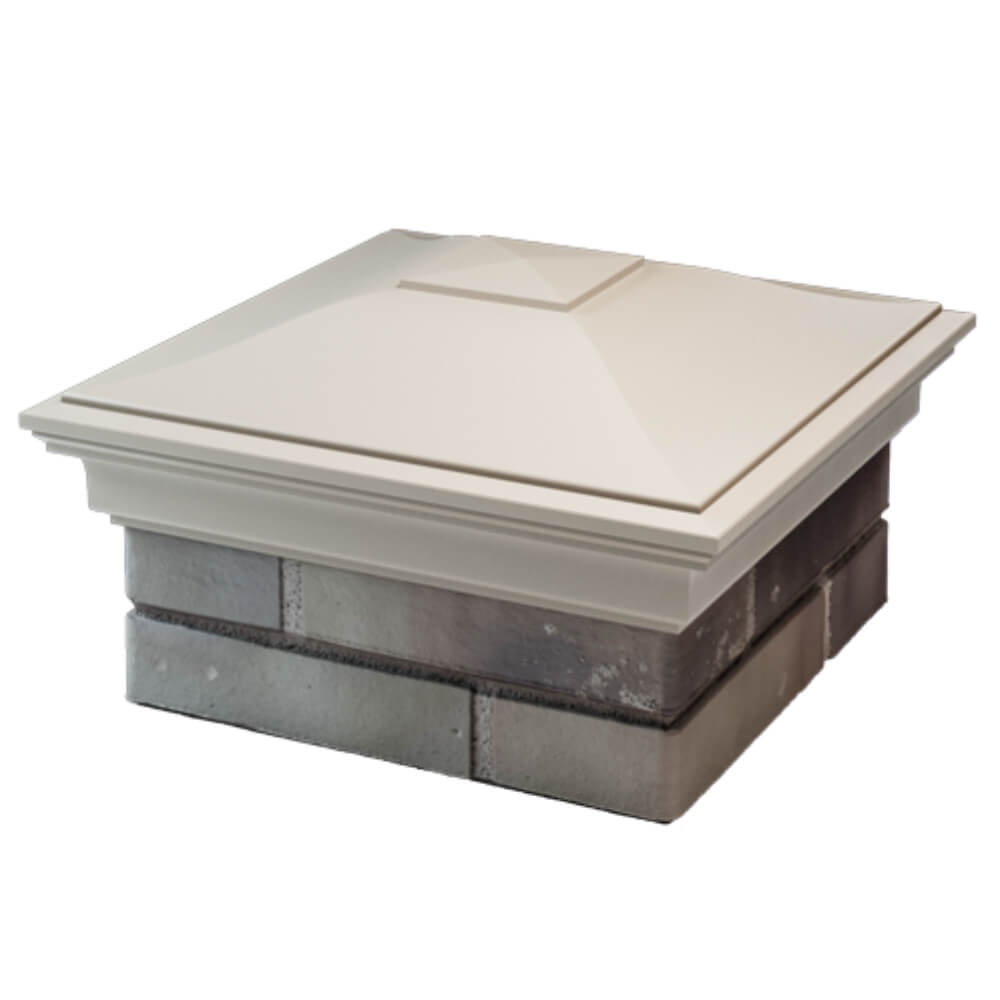 Колпак Zking Монблан Бежевый на столб 1.5х1.5 кирпича (385х385мм) в Первоуральске фото