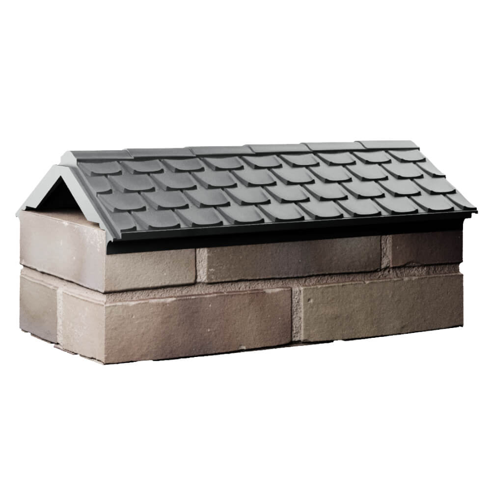 Парапет Zking Эльбрус Серый с посадкой на 1 кирпич (255мм) Первоуральск фото
