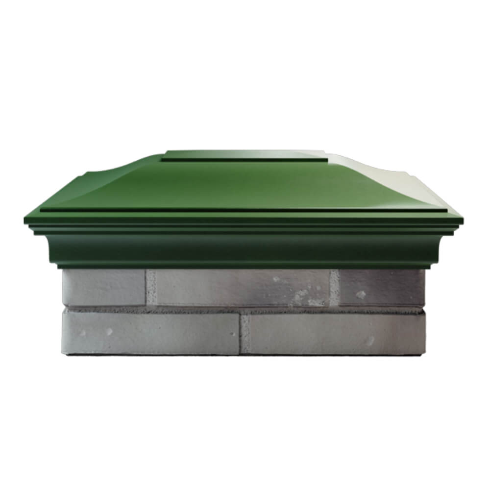 Колпак Zking Монблан Зеленый на столб 2х1.5 кирпича (515х385мм) в Первоуральске фото