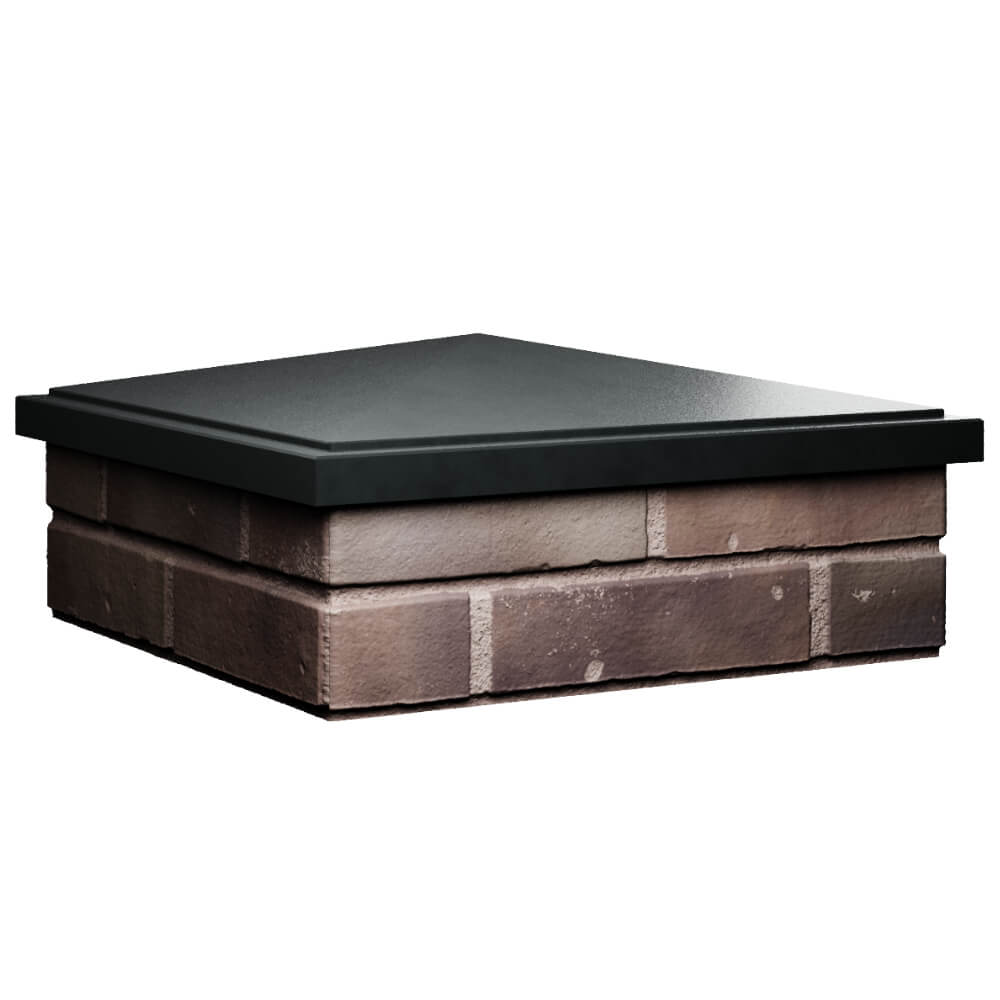 Колпак Zking БонаМоно Черный на столб 2х2 кирпича (515х515, 530х530мм) в Первоуральске фото