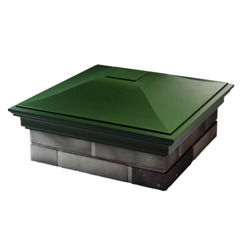 Колпак Zking Монблан Зеленый на столб 2х2 кирпича (515х515мм) в Первоуральске фото