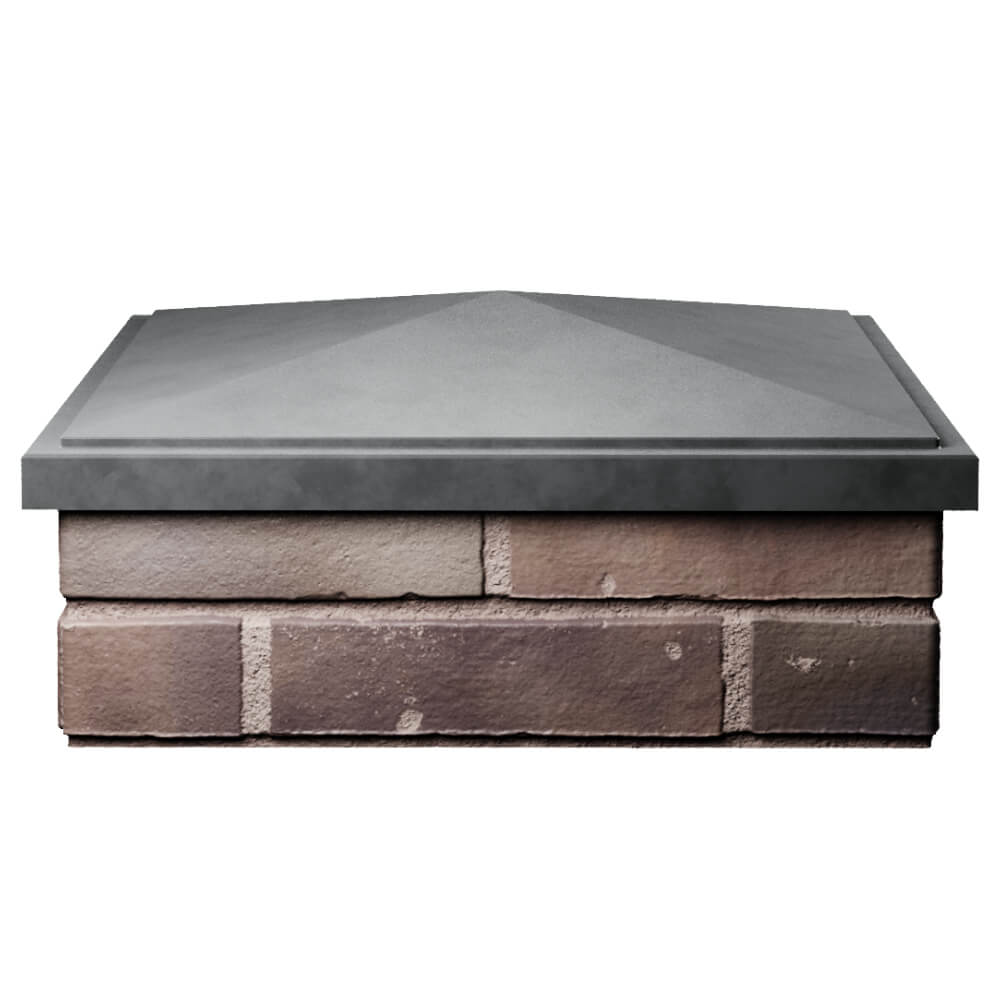 Колпак Zking БонаМоно Серый на столб 2х2 кирпича (515х515, 530х530мм) Первоуральск фото