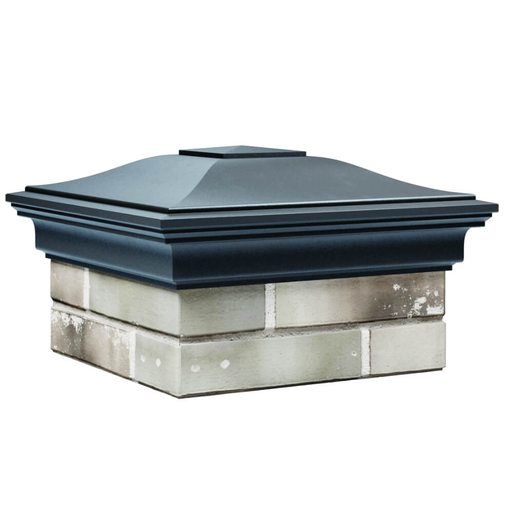 Колпак Zking Монблан Серый на столб 1.5х1.5 кирпича (385х385мм) в Первоуральске фото