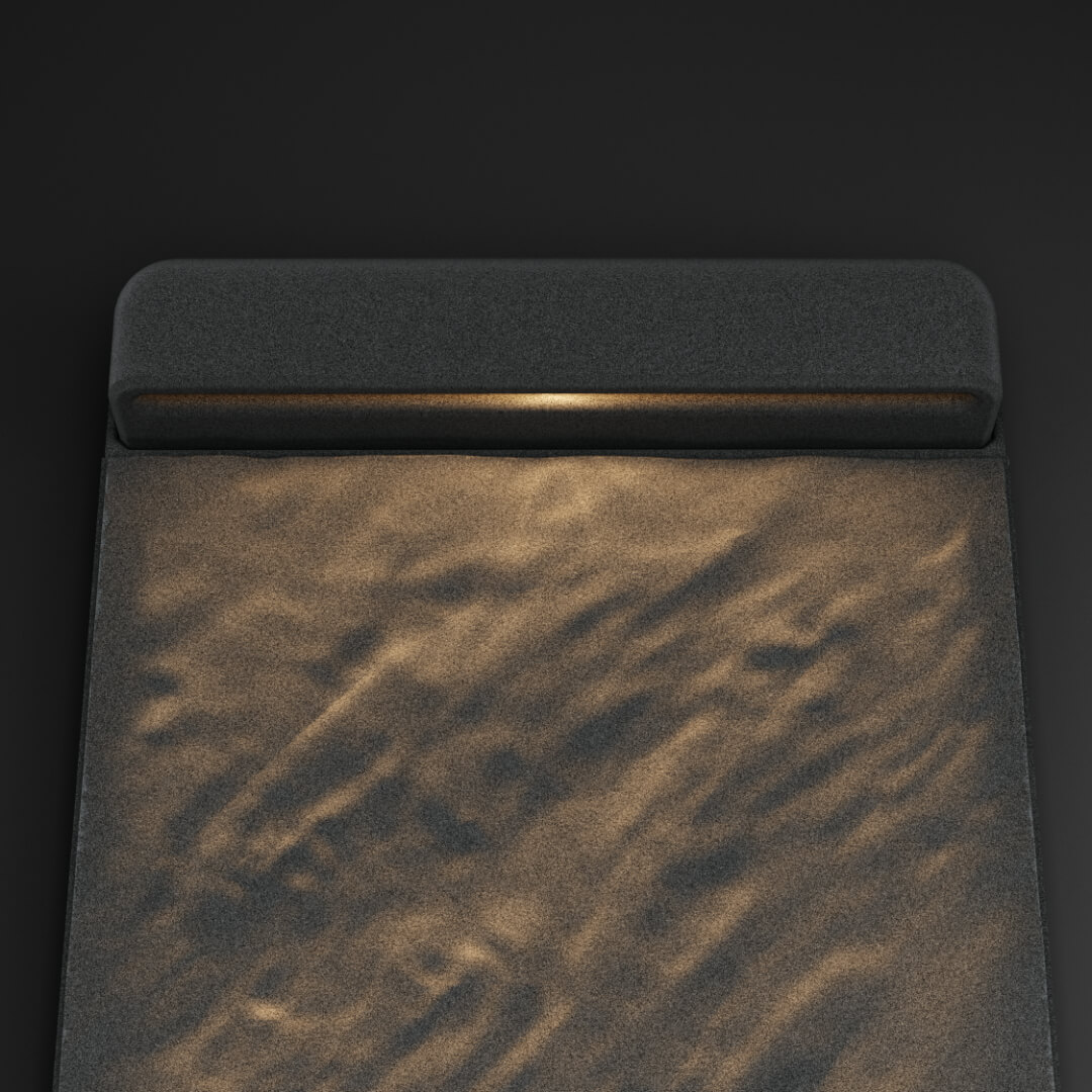 LED Светильник для шаговой плиты STONE Графитовый Серый 330х75х98мм в Первоуральске фото