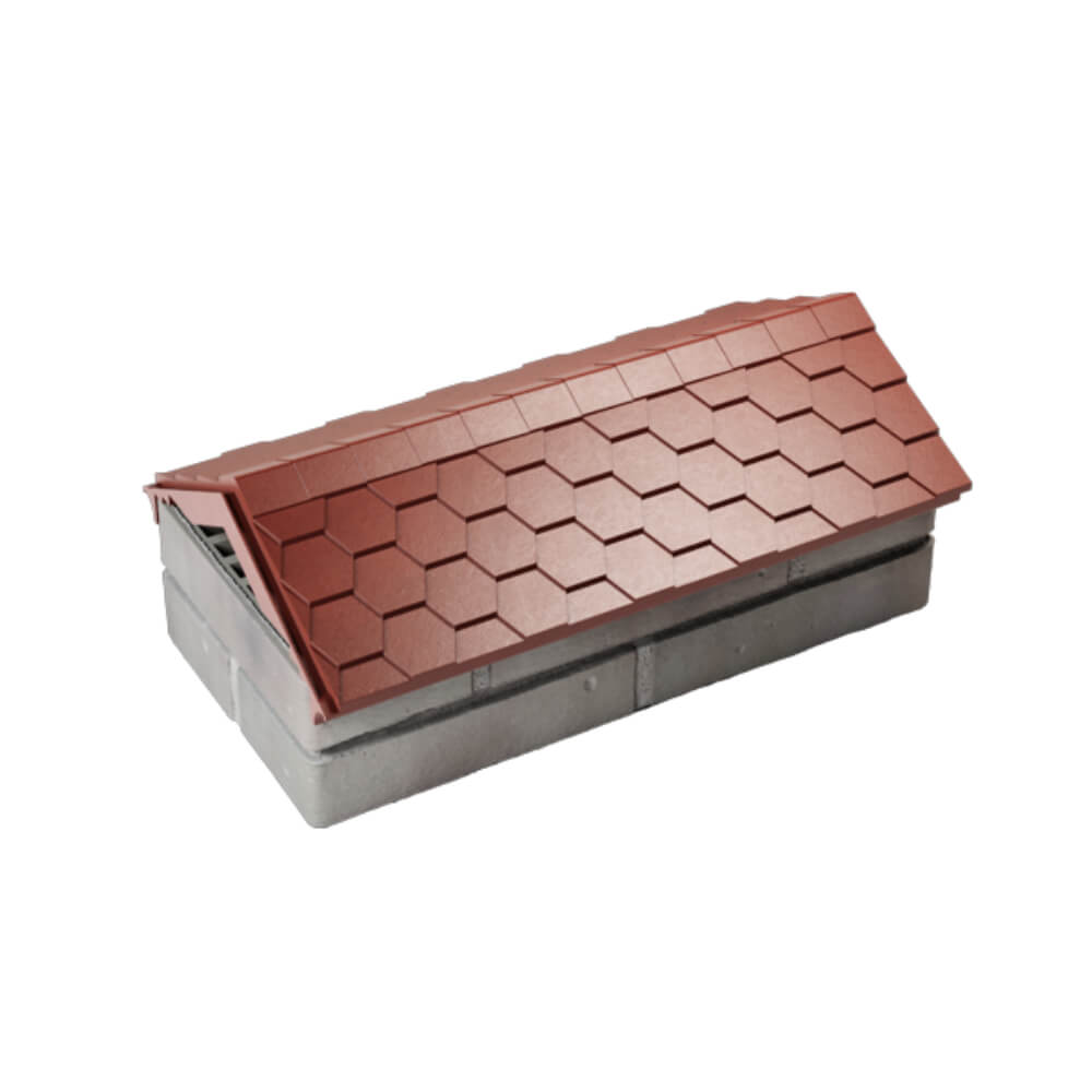 Парапет Zking Эверест Красный с посадкой на 1 кирпич (200/225/255мм) в Первоуральске фото