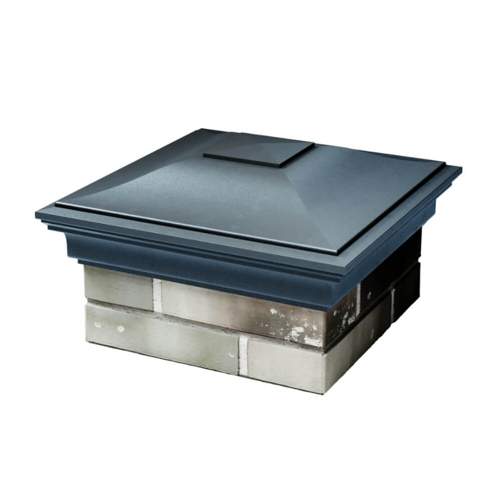 Колпак Zking Монблан Серый на столб 1.5х1.5 еврокирпича 0.7НФ (355х355мм) в Первоуральске фото