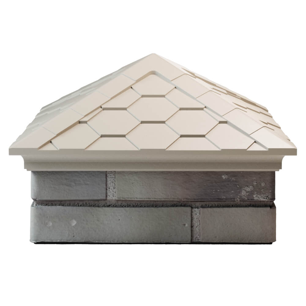 Колпак Zking Эверест Бежевый на столб 1.5х1.5 кирпича (390х390мм) Первоуральск фото