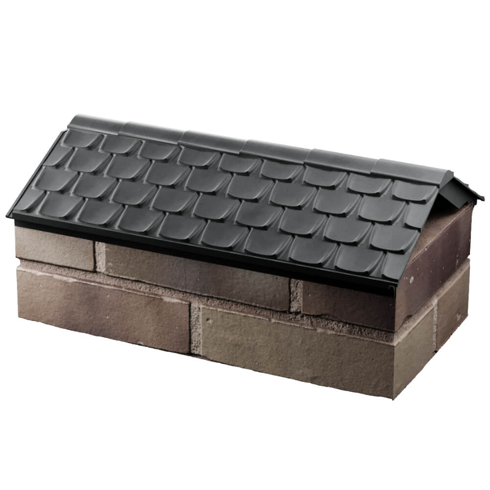 Парапет Zking Эльбрус Серый с посадкой на 1 кирпич (255мм) в Первоуральске фото