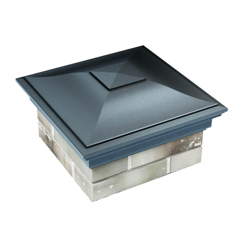 Колпак Zking Монблан Серый на столб 1.5х1.5 еврокирпича 0.7НФ (355х355мм) в Первоуральске фото