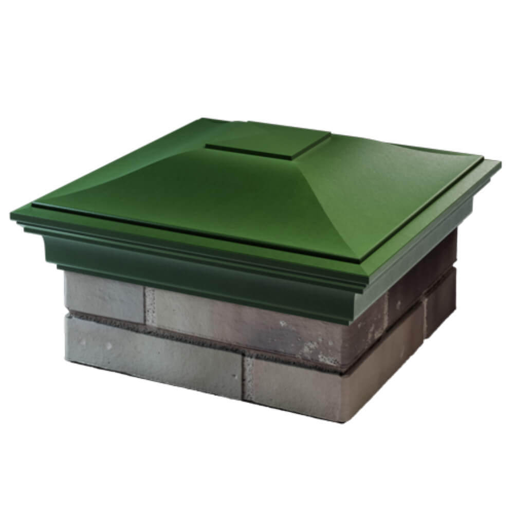 Колпак Zking Монблан Зеленый на столб 1.5х1.5 кирпича (385х385мм) в Первоуральске фото