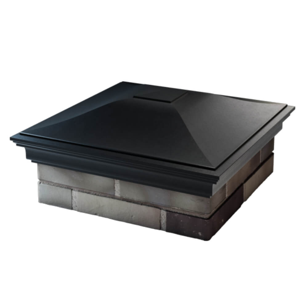 Колпак Zking Монблан Черный на столб 2х2 кирпича (515х515мм) в Первоуральске фото