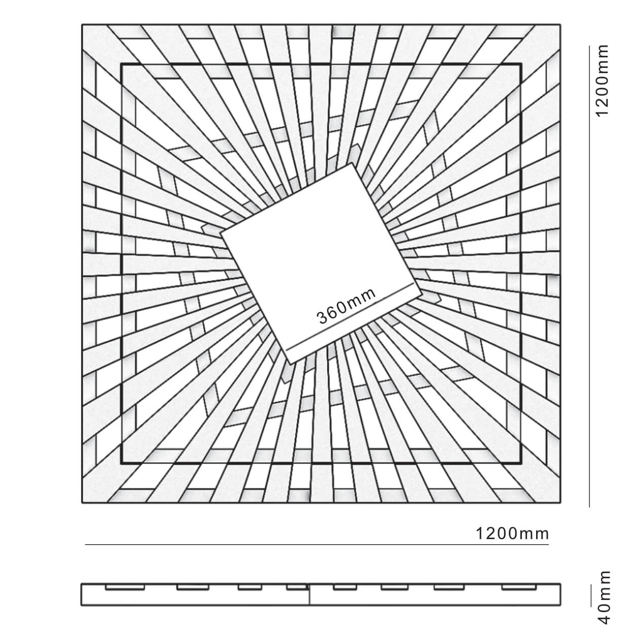 Приствольная решетка для дерева ZKING ATMOSPHERE 1.2х1.2м Черная в Первоуральске фото