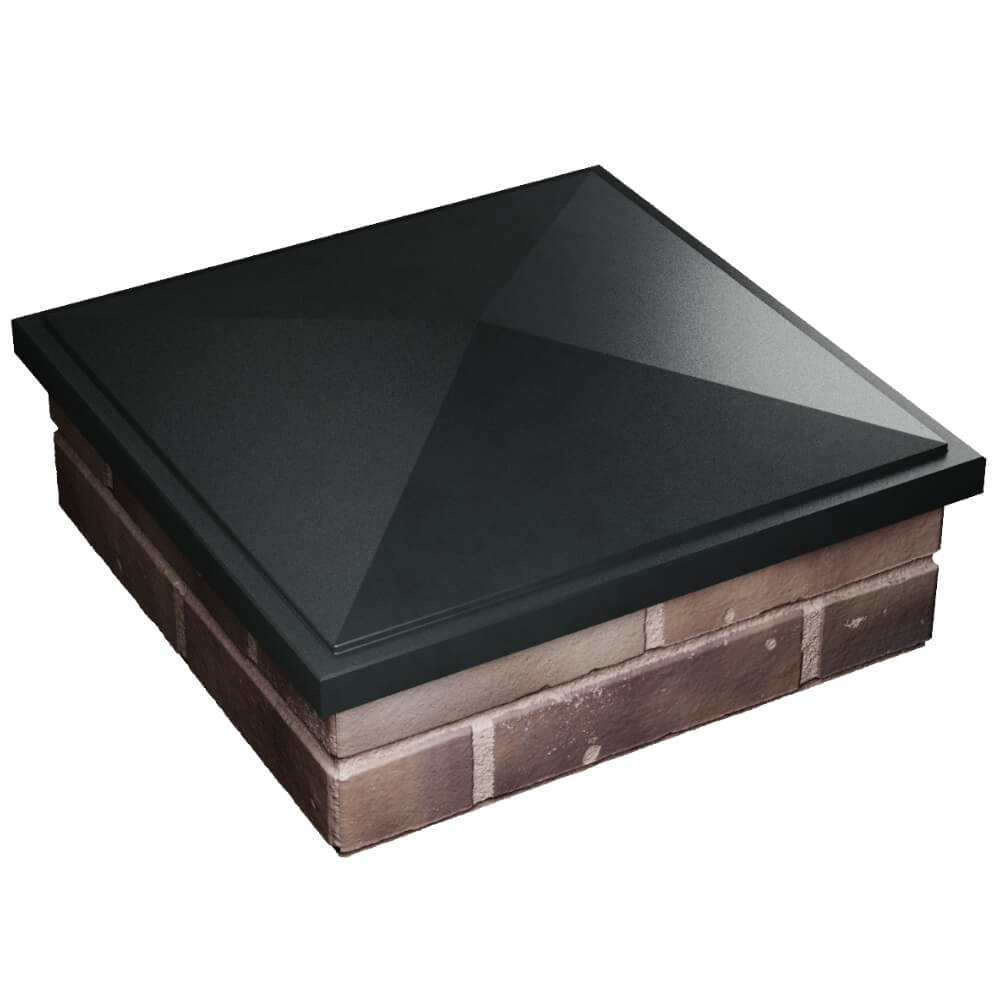 Колпак Zking БонаМоно Черный на столб 2х2 кирпича (515х515, 530х530мм) в Первоуральске фото