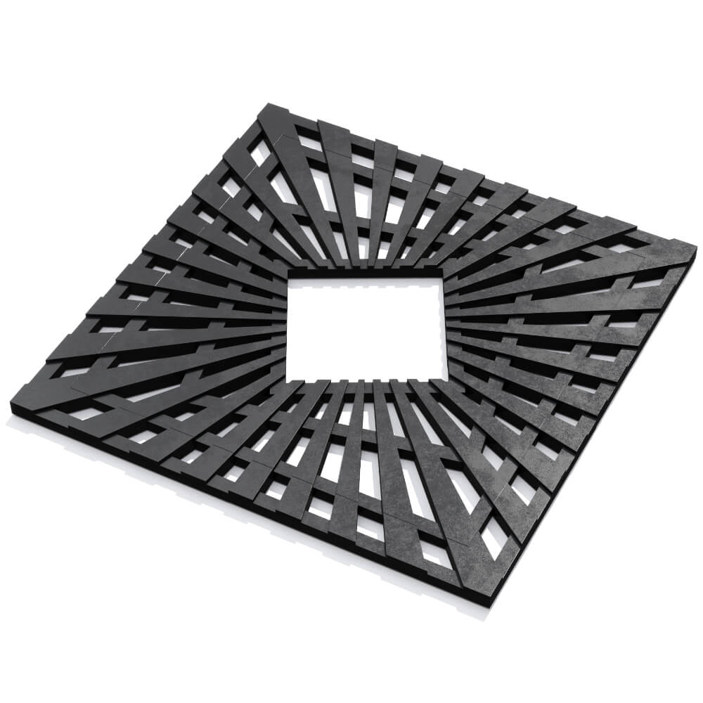 Приствольная решетка для дерева ZKING ATMOSPHERE 1.2х1.2м Черная в Первоуральске фото