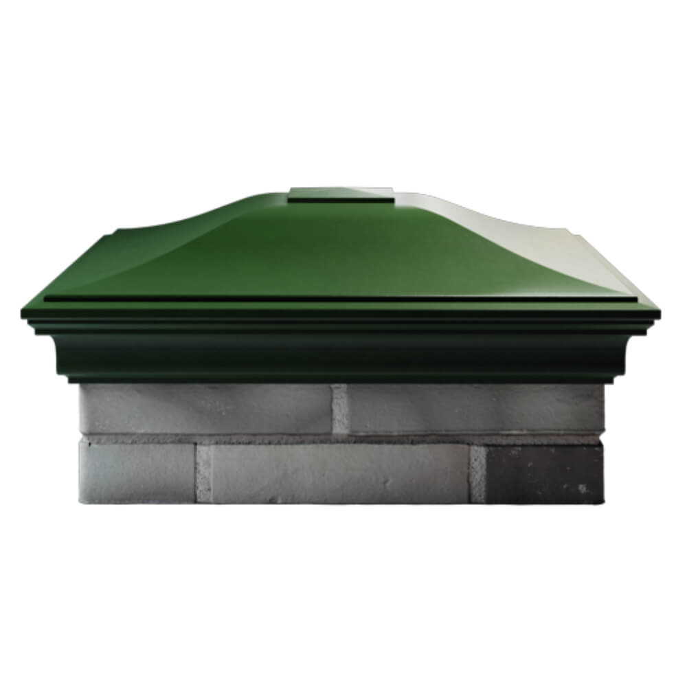 Колпак Zking Монблан Зеленый на столб 2х2 кирпича (515х515мм) в Первоуральске фото