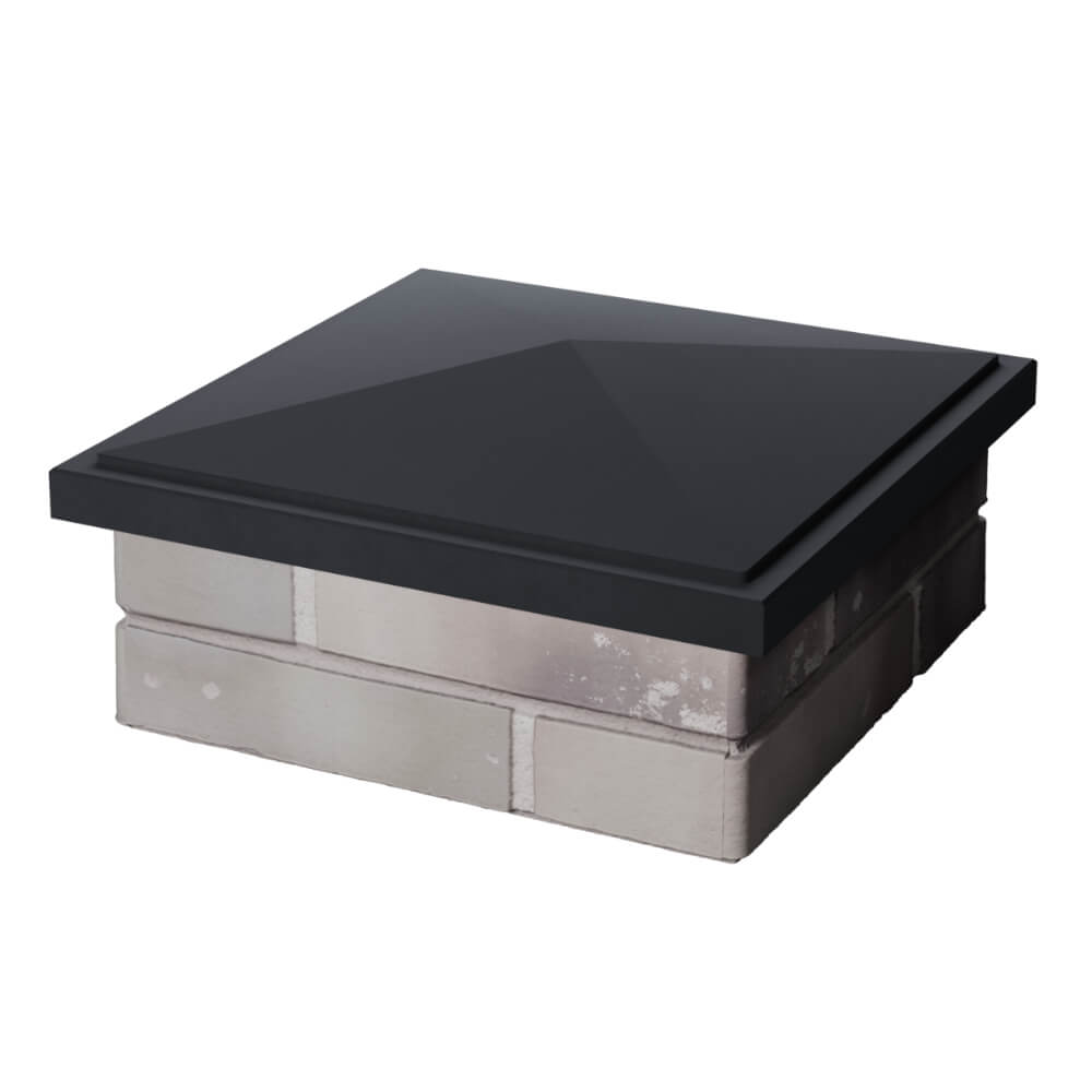 Колпак Zking БонаМоно Серый на столб 1.5х1.5 кирпича (385х385, 400х400мм) в Первоуральске фото