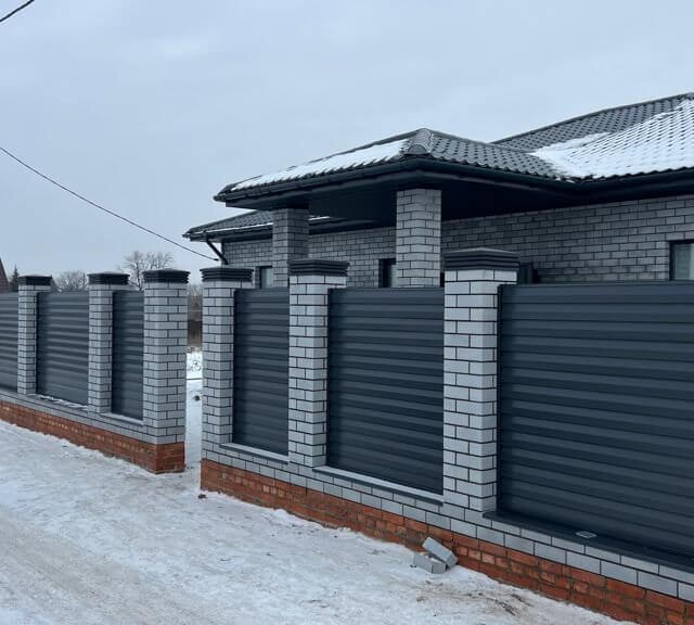 Колпак Zking Бона ХайТек Серый на столб 1.5х1.5 кирпича (385х385мм) в Первоуральске фото