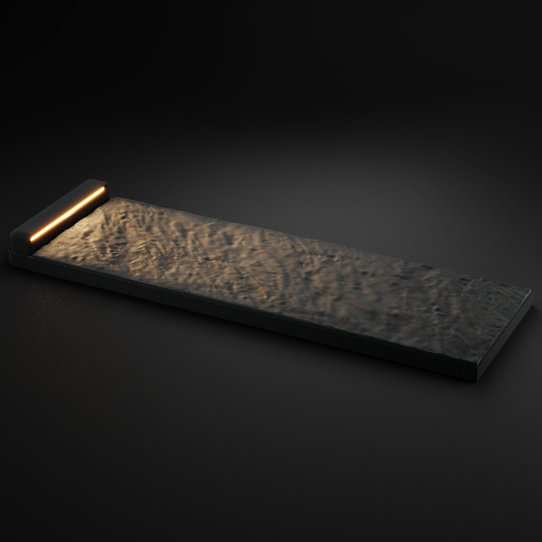 LED Светильник для шаговой плиты STONE Графитовый Серый 330х75х98мм в Первоуральске фото