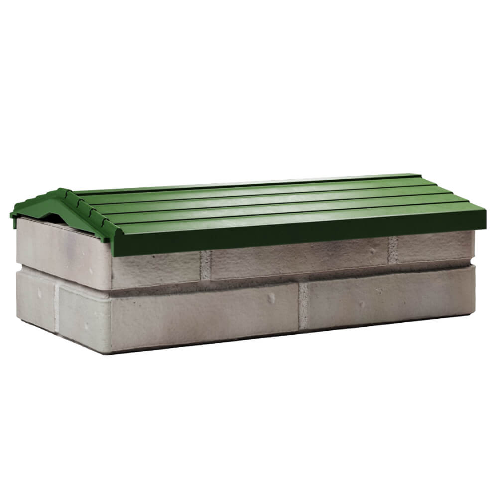 Парапет Zking Бона ХайТек Зеленый с посадкой на 1 кирпич (200/225/255мм) Первоуральск фото