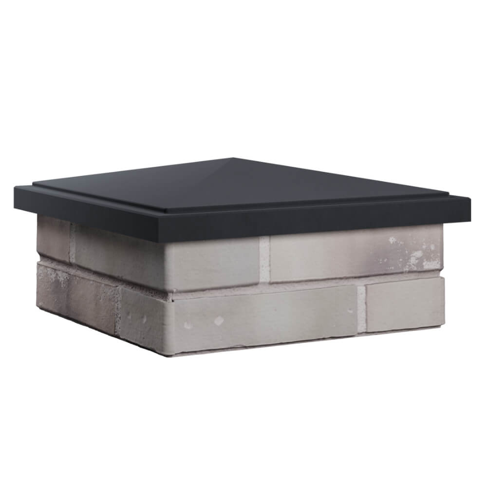 Колпак Zking БонаМоно Серый на столб 1.5х1.5 кирпича (385х385, 400х400мм) в Первоуральске фото