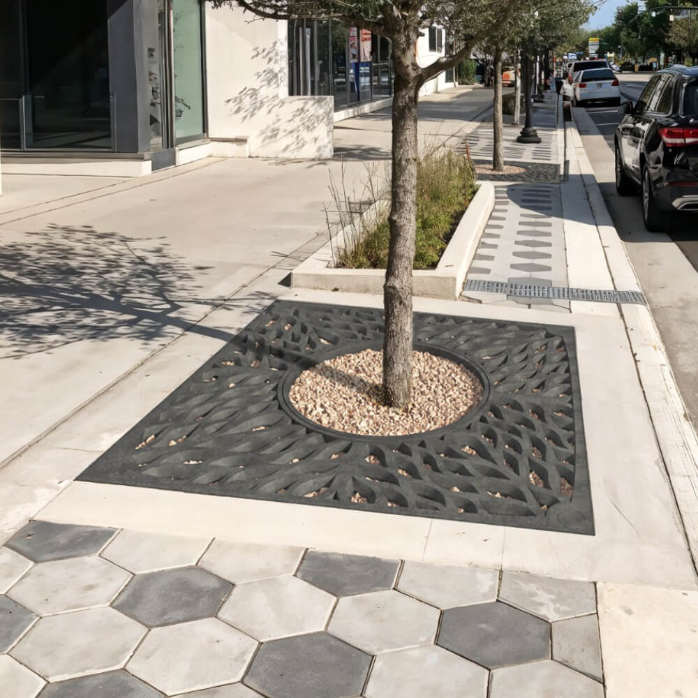 Приствольная решетка для дерева ZKING CRUST 2х2м Черная в Первоуральске фото