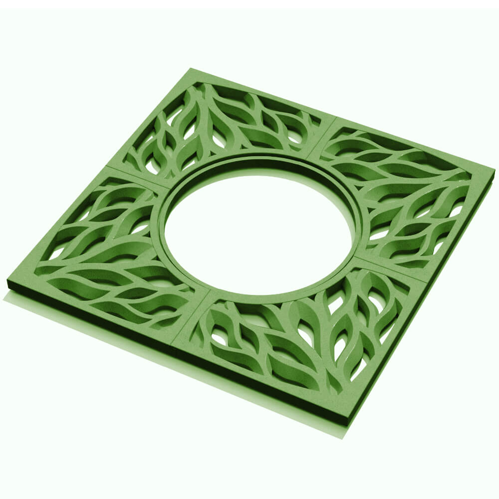 Приствольная решетка для дерева ZKING CRUST 1.2х1.2м Зеленая в Первоуральске фото