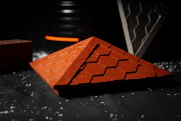 Колпак Zking Эверест Красный на столб 1.5х1.5 кирпича (390х390мм) в Первоуральске фото