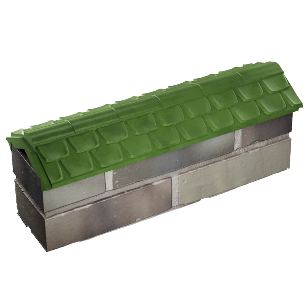 Парапет Zking Эльбрус Зеленый с посадкой на 0.5 кирпича (130мм) в Первоуральске фото